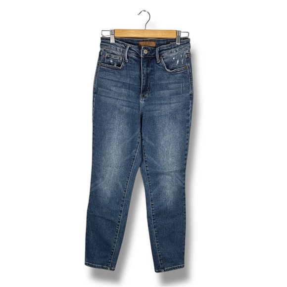 Judy Blue Dark Wash Slim Fit Jeans - Picture 1 of 7